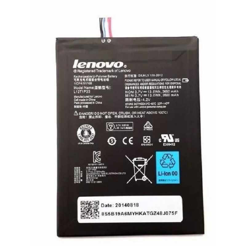 Lenovo A1000, A1010, A3000 Pn L12t1p33 Bateria