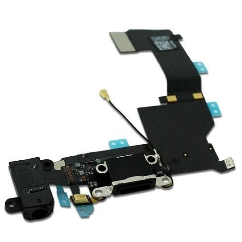 Iphone 5S Flex Carga e Auricular Preto