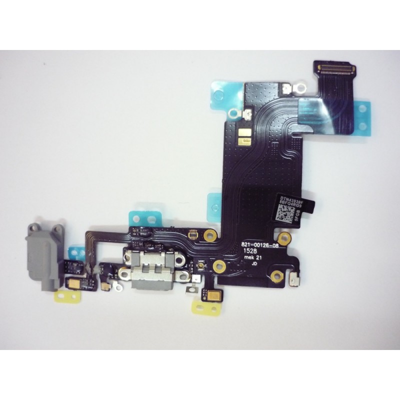 Iphone 6S Plus Flex de Carga/Conector de Auricular Preto