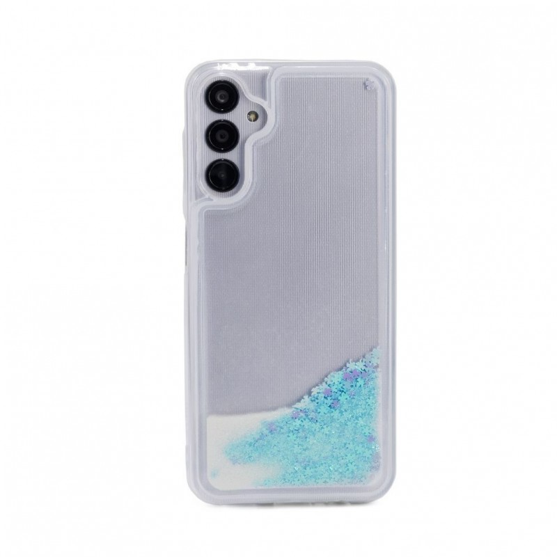 Samsung Galaxy A54 5G Capa de Proteção 	iLike Water Glitter Blue