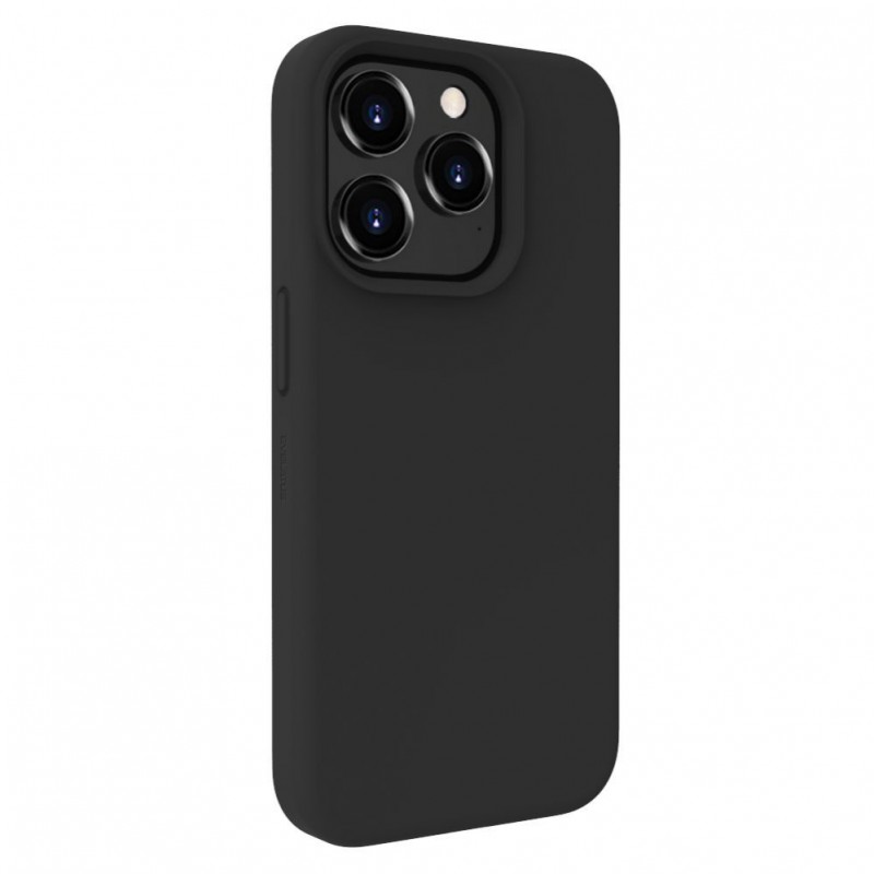 iPhone 15 Pro Max Capa de Proteção Evelatus Premium Soft Touch Silicone Black