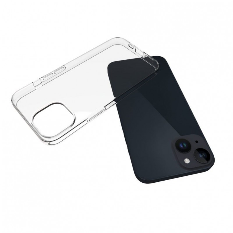 iPhone 15 Capa de Proteção Evelatus Silicone 1.5mm TPU Transparente
