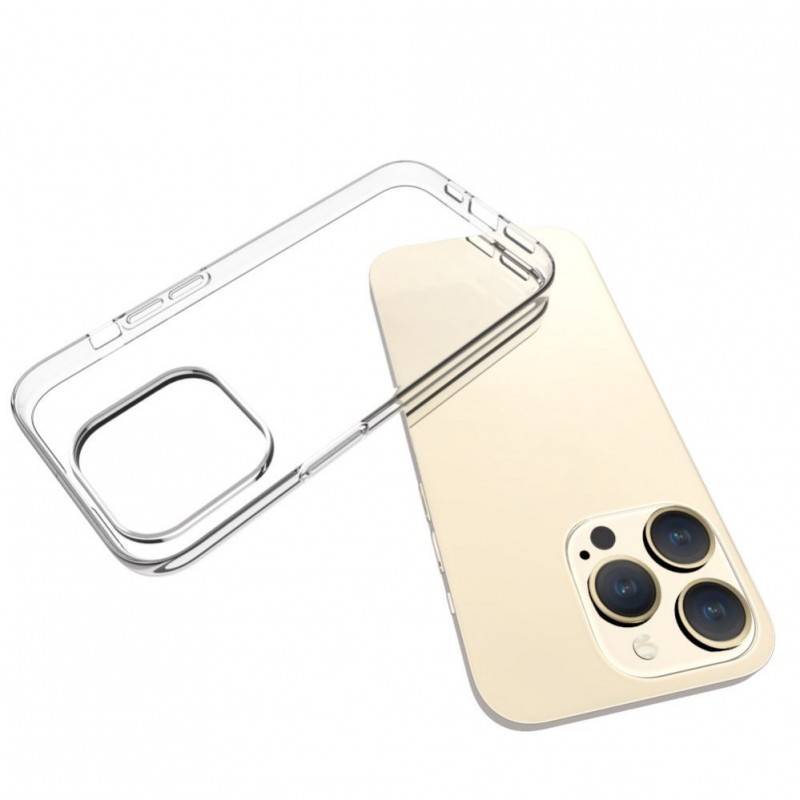 iPhone 15 Pro Capa de Proteção Evelatus Silicone 1.5mm TPU Transparente