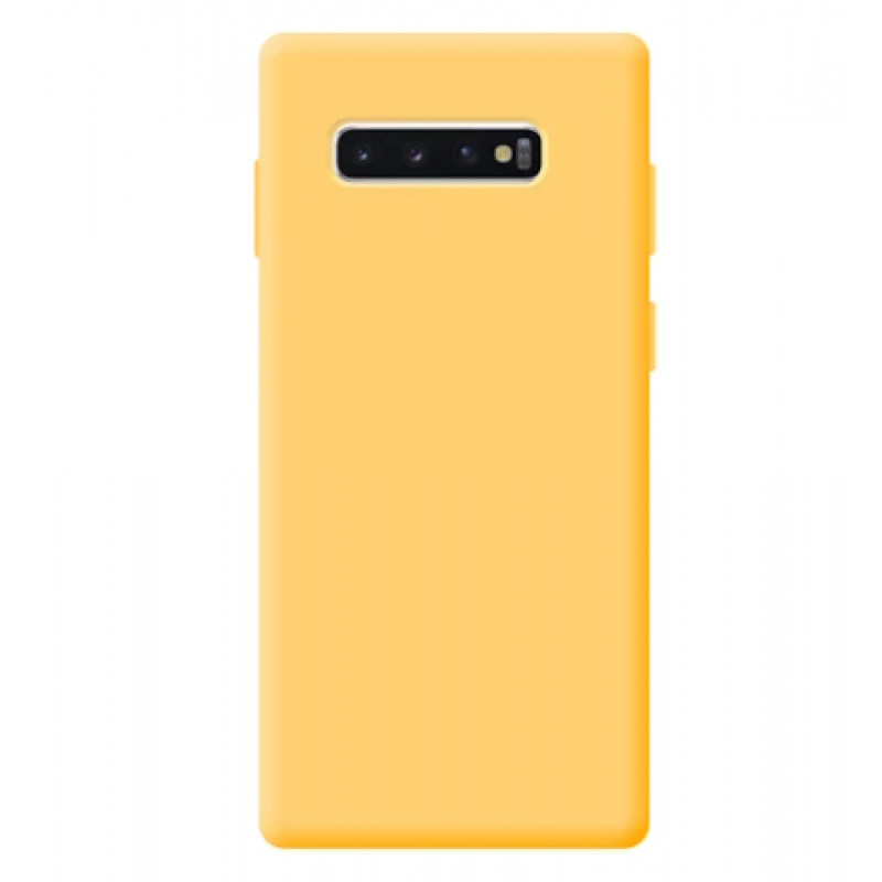 Samsung S10 Plus Capa de proteção Amarela