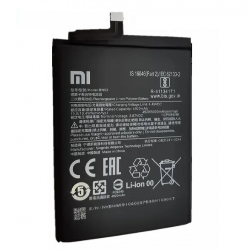 Xiaomi Redmi Note 9 Pro 4G / 10 Pro 4G 2021 M2101K6G Bateria BN52/BN53
