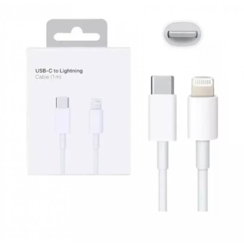 Cabo Carregador Compativel iPhone Entrada Tipo C Saida Lightning