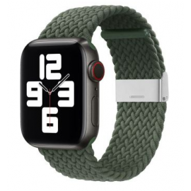 Evelatus Apple Watch 42/44/45mm Braided Fabric Strap Verde