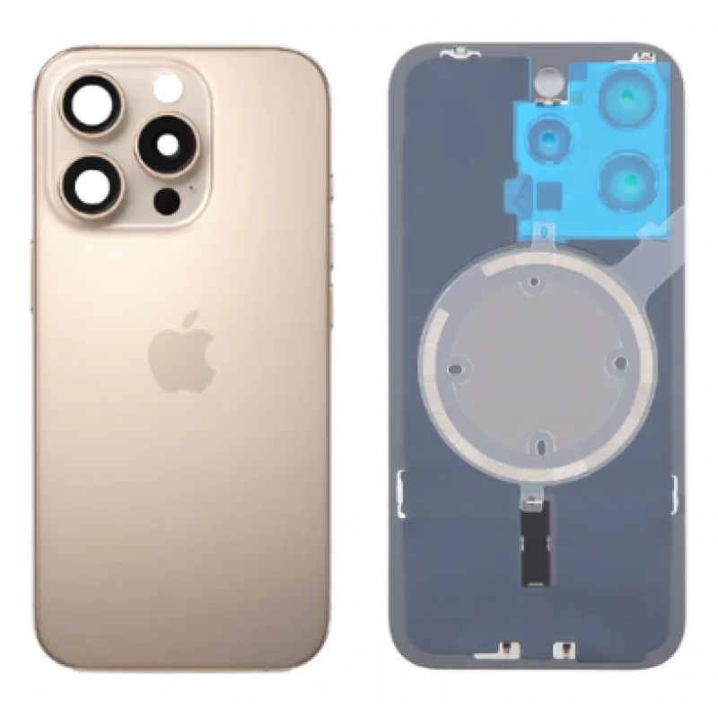 iPhone 16 Pro Max Tampa Titanium Gold Completa