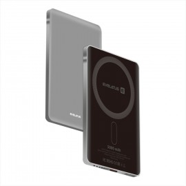 Power Bank MagLink Elite Carregamento Wireless Evelatus PD20W 5000mAh Cinza