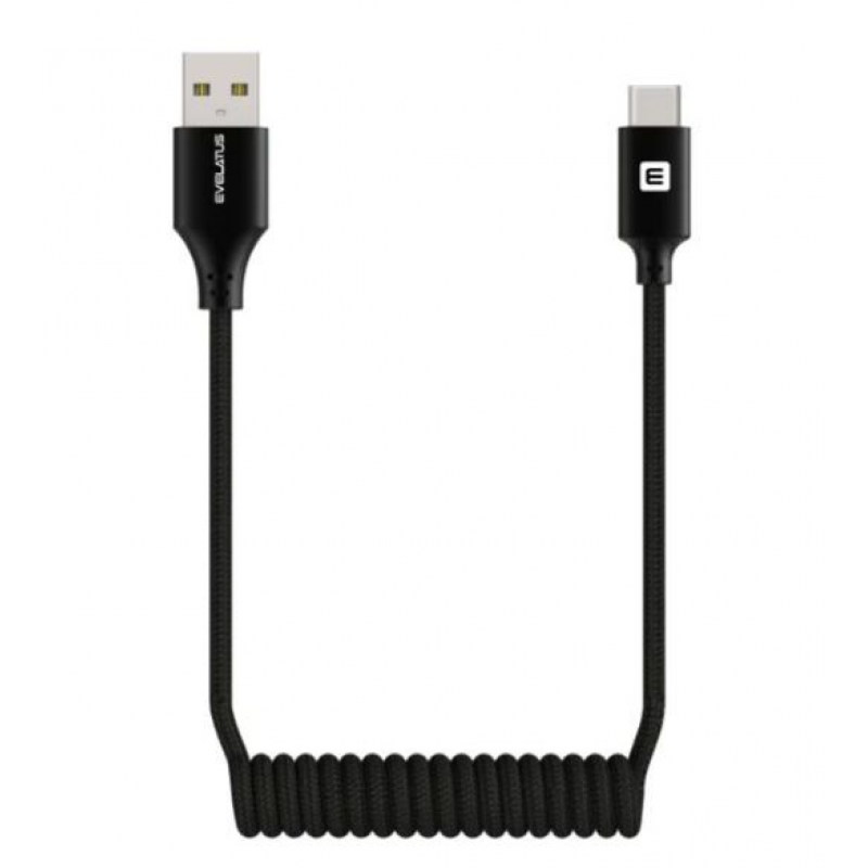 Evelatus Cabo AutoSpring USB A to USB C 1.2M