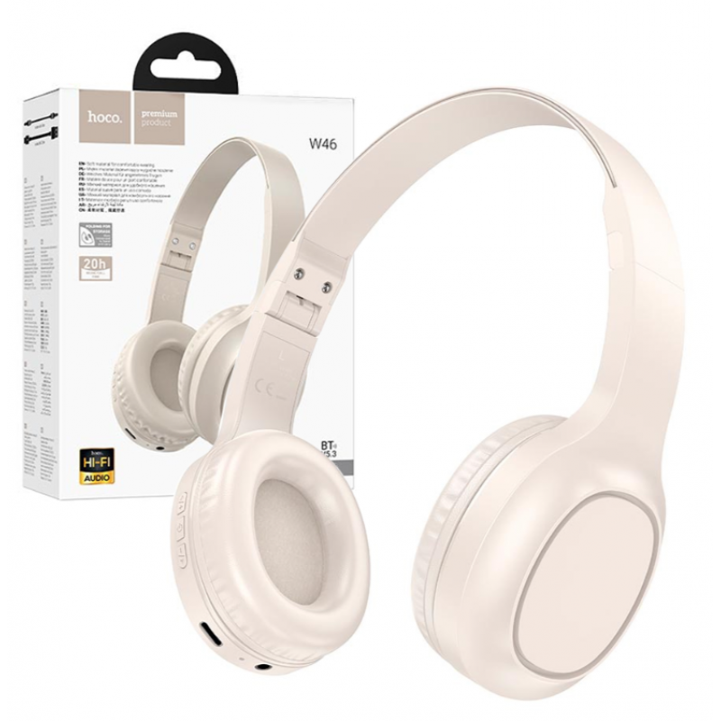 Auscultadores Sem Fio Hoco W46 Dourado