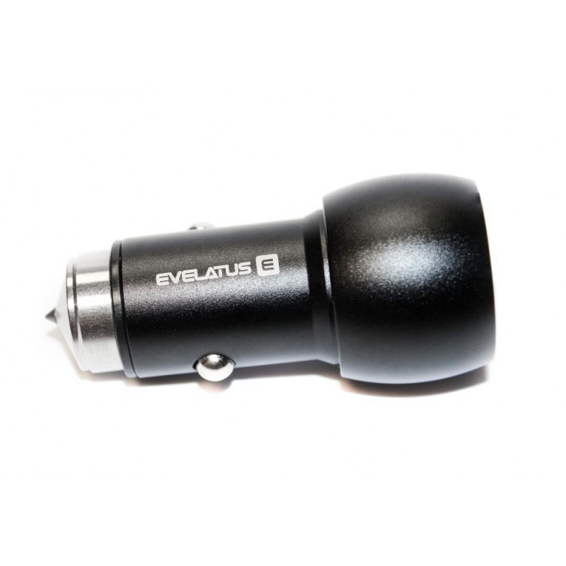 Adaptador de Viagem Evelatus ECC01 3.1A 2USB Preto Adaptador de Viagem Evelatus ECC01 3.1A 2USB Preto