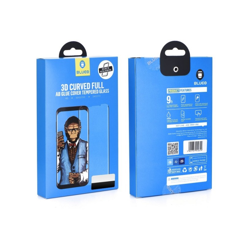 Samsung Note 9 N960 Pelicula de Vidro 5D Preta Full AB Glue Samsung Note 9 N960 Pelicula de Vidro 5D Preta Full AB Glue