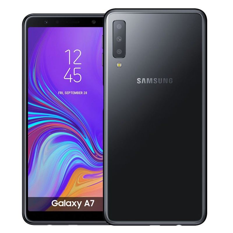 Telemóvel Samsung A7 2018 64GB Black Novo Livre Telemóvel Samsung A7 2018 64GB Black Novo Livre