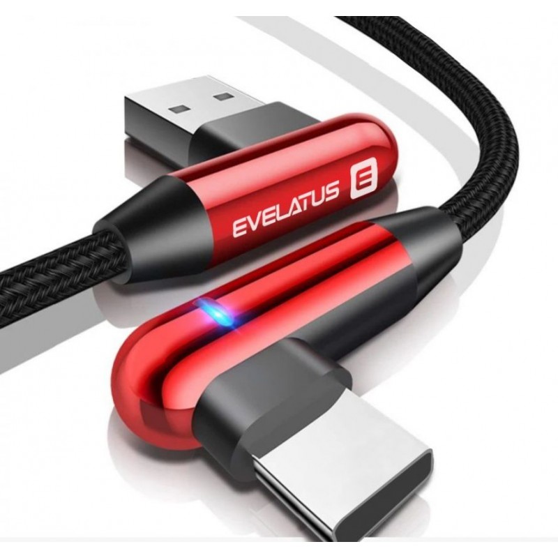 Cabo Dados USB Evelatus Type-C TPC05 Vermelho