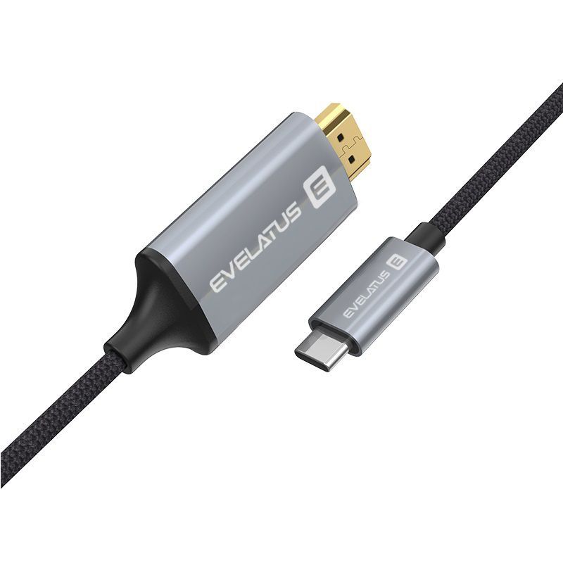 Cabo Dados Evelatus HDMI / Type-C TPC04 Black Cabo Dados Evelatus HDMI / Type-C TPC04 Black