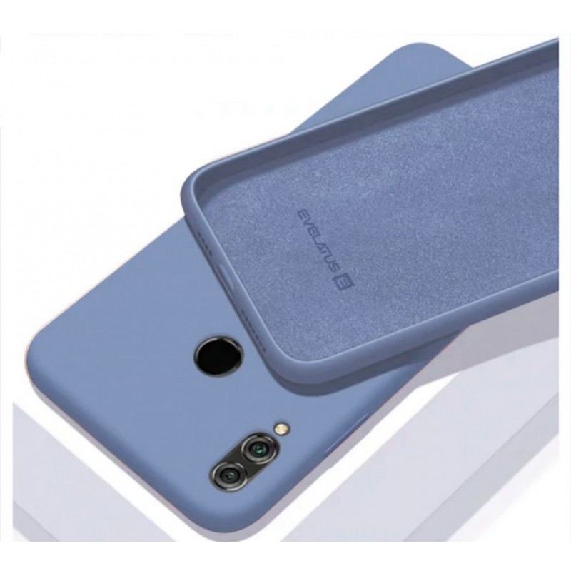 Xiaomi Note 8 Capa de Proteção Evelatus Soft Silicone Blue