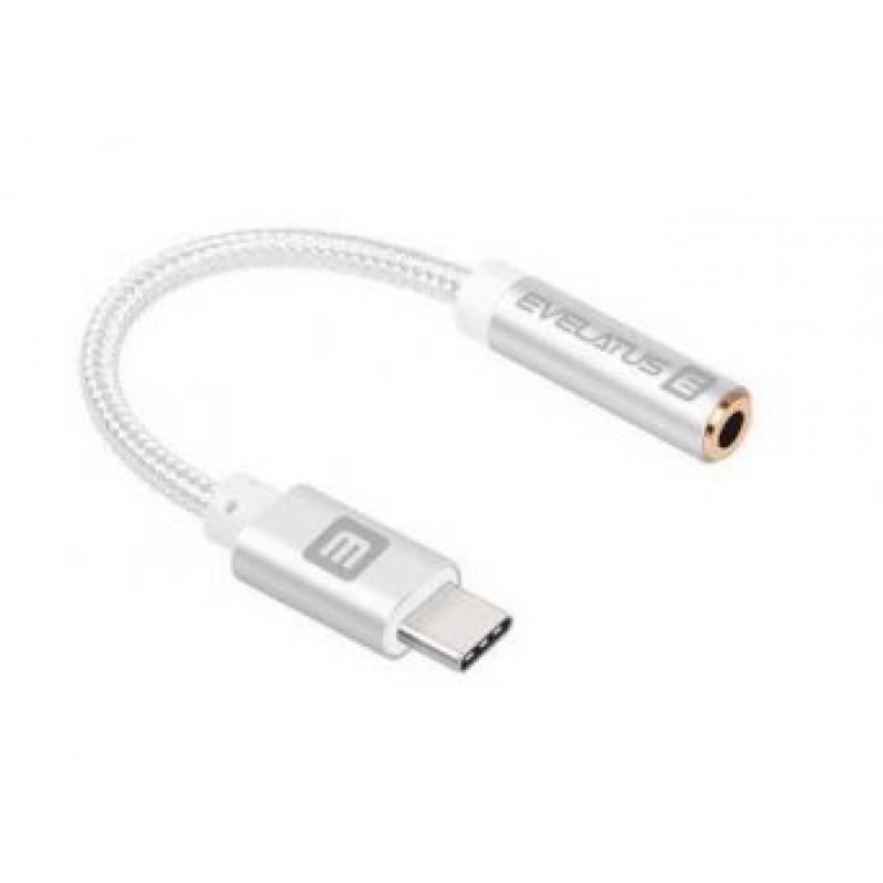 Adaptador Evelatus EAD01 - jack 3.5mm / Type-C Adaptador Evelatus EAD01 - jack 3.5mm / Type-C