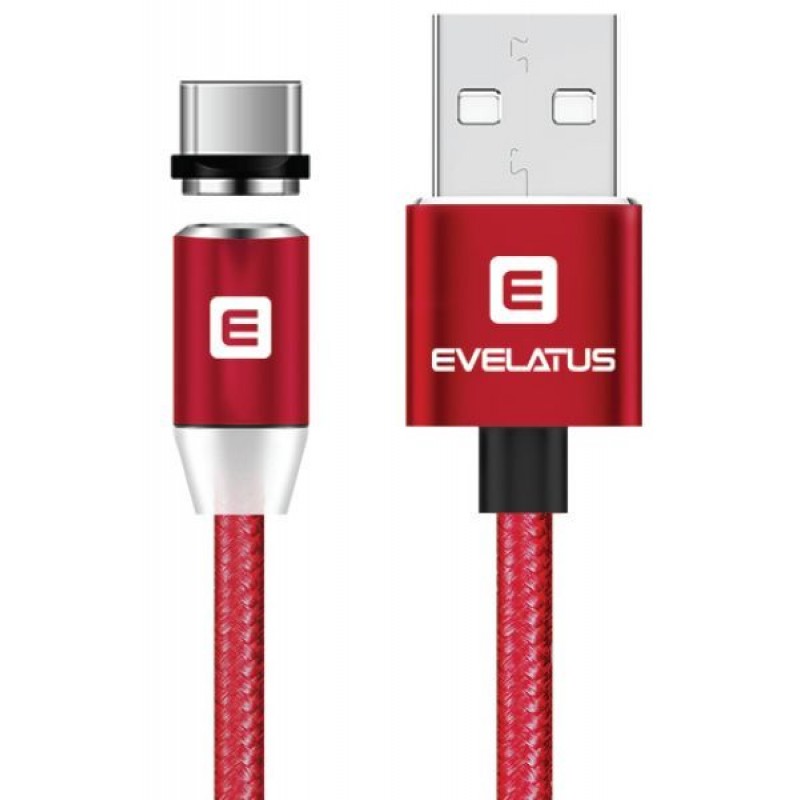 Cabo Dados USB Evelatus 3 em 1 Magnético (Lightning, Type-C, Micro USB ) LTM02 Red Cabo Dados USB Evelatus 3 em 1 Magnético (Lightning, Type-C, Micro USB ) LTM02 Red