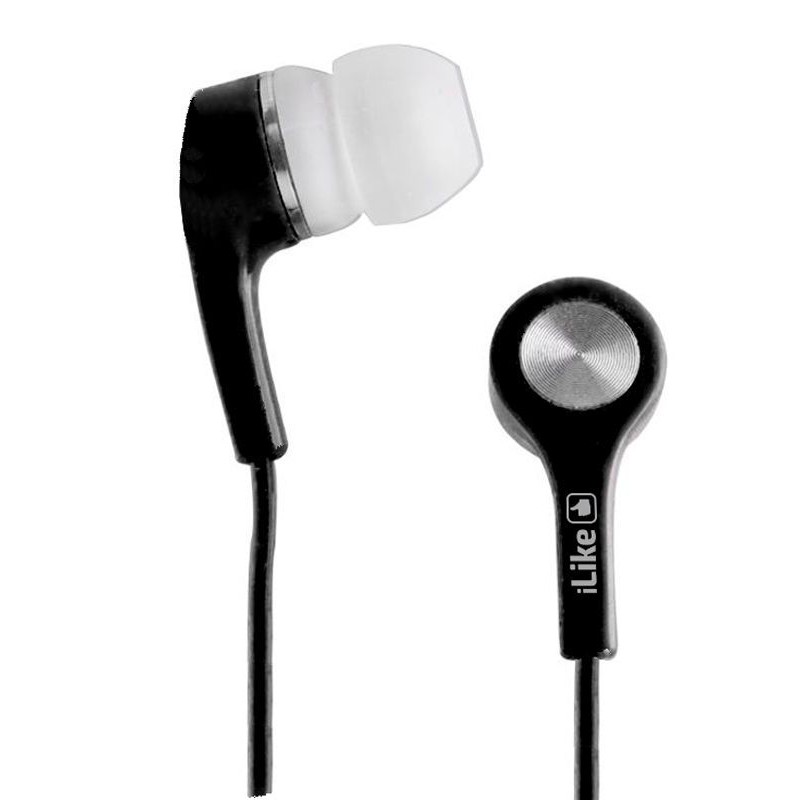 Auriculares iLike IEA01WH 3,5mm Black