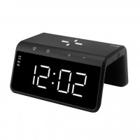 Relógio Evelatus com Carregador Wireless WCC01BK Black