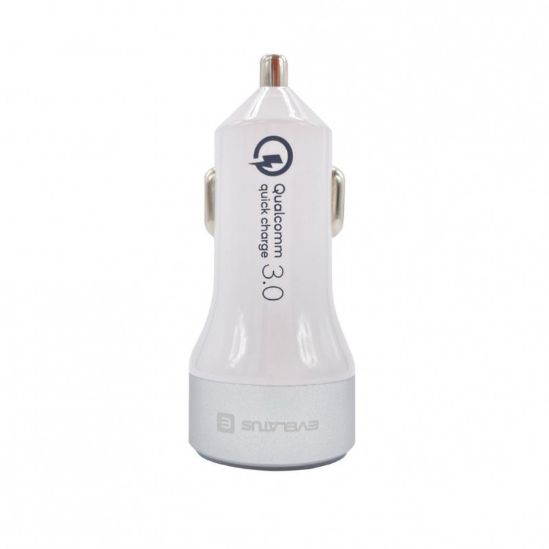Adaptador de Viagem Evelatus QCC03 White Adaptador de Viagem Evelatus QCC03 White