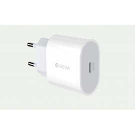 Adaptador de Carga Devia Rocket series PD 20W quick charger White