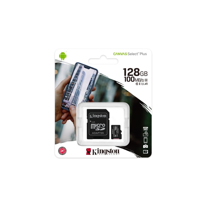 Cartão Micro SD KINGSTON 128GB CLASS10 UHS-I SDHC