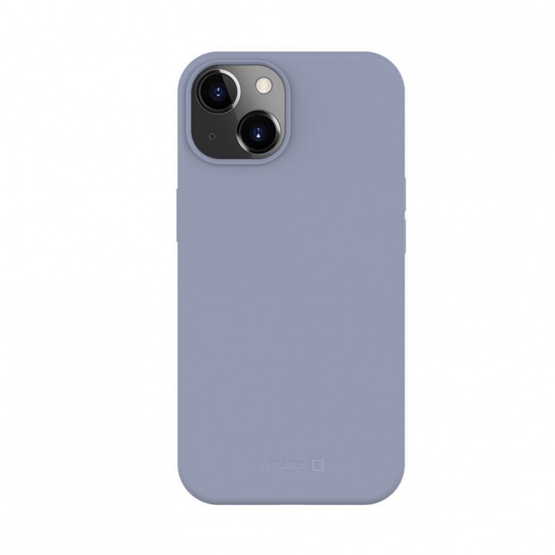 iPhone 13 Capa de Proteção Evelatus Premium Soft Touch Silicone Case Lavender Gray