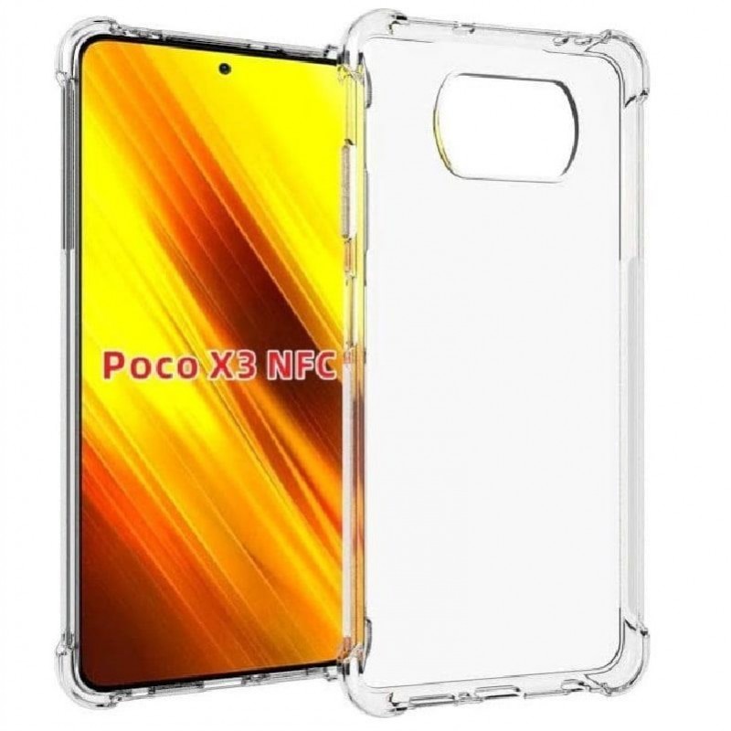 Xiaomi Poco X3 / Poco X3 NFC / Poco X3 Pro Capa de Proteção Evelatus Military Shockproof Transparente