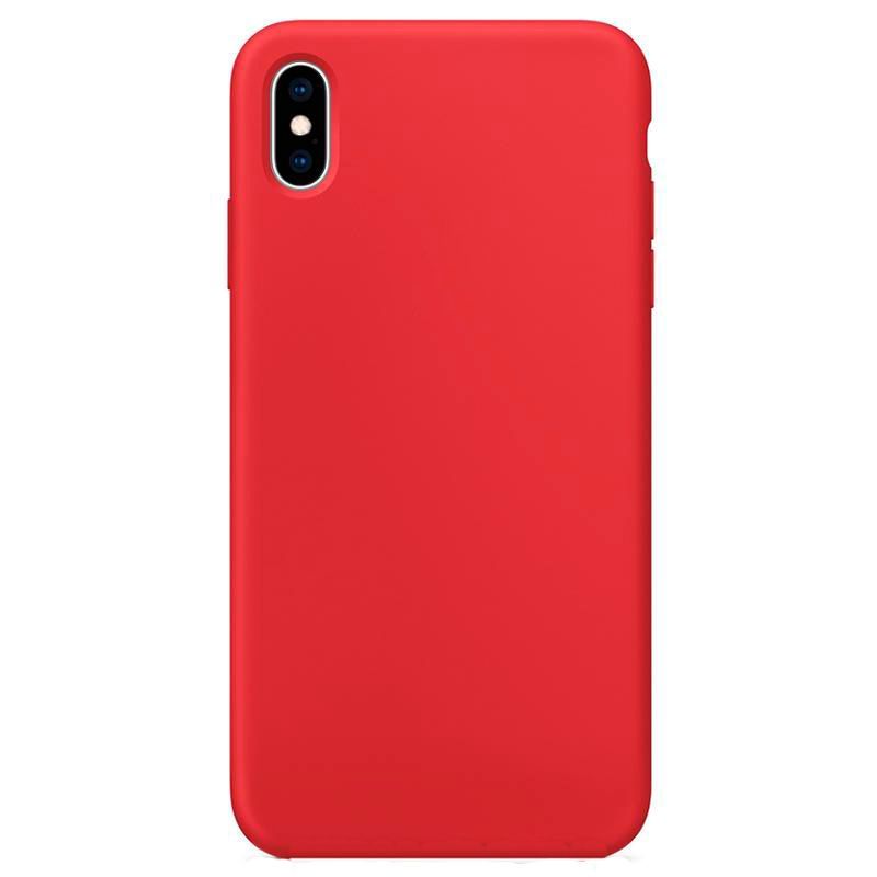 iPhone Xs MAX Capa de Proteção Evelatus Silicone Case Soft Touch TPU Red