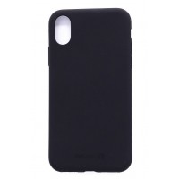 iPhone Xs MAX Capa de Proteção Evelatus Silicone Case Soft Touch TPU Black