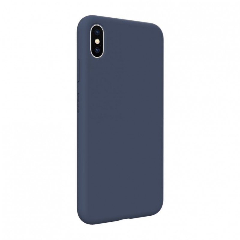 iPhone Xs Max Capa de Proteção Evelatus Premium Soft Touch Silicone Case Midnight Blue
