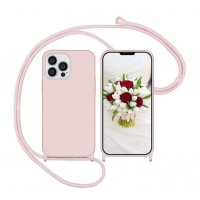 iPhone 13 Pro Max Capa Traseira Rosa C/Cordão
