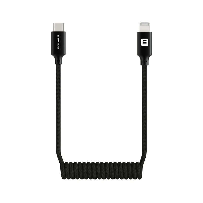 Evelatus Cabo AutoSpring USB C to Lightning 1.2M