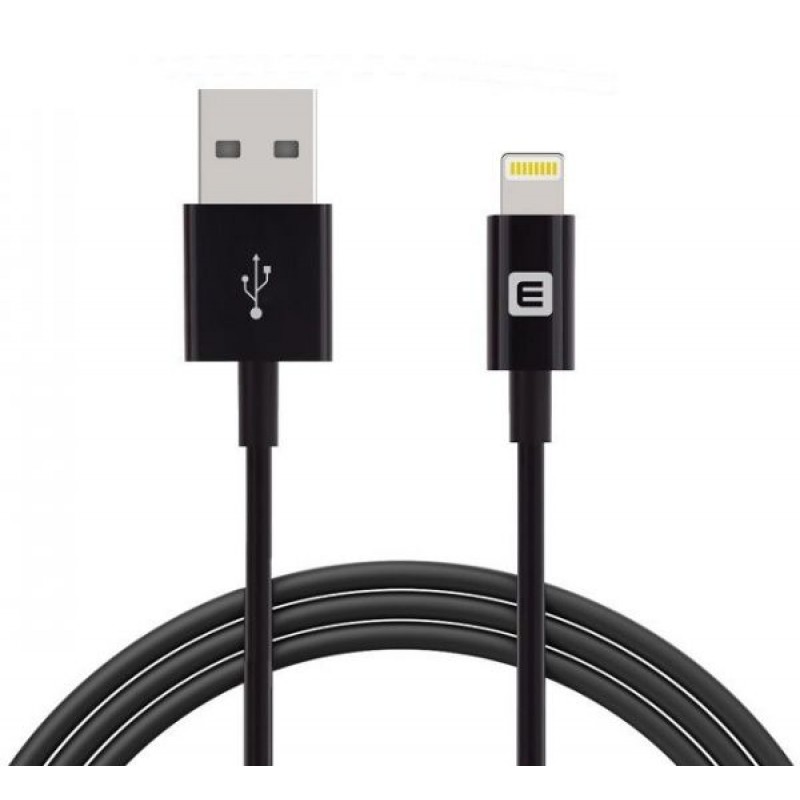 Cabo USB Evelatus MFI02 Lightning MFI Preto Cabo USB Evelatus MFI02 Lightning MFI Preto