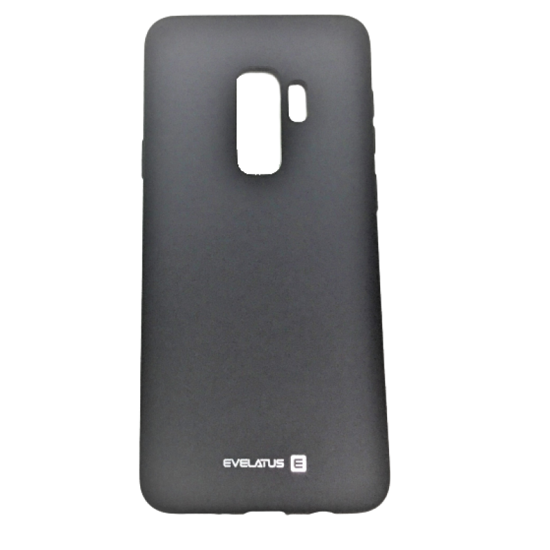 Samsung S9 Plus Capa de Proteção Traseira Evelatus Silicone Case Black