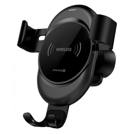 Suporte de Carro Evelatus com Carregador Wireless WCH02 Black