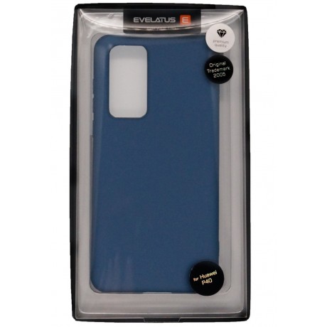 Huawei P40 Capa de Proteção Evelatus Soft Touch Silicone Blue