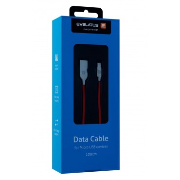 Cabo Evelatus Micro USB EDC04 Red