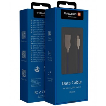 Cabo Evelatus Micro USB EDC04 Blue
