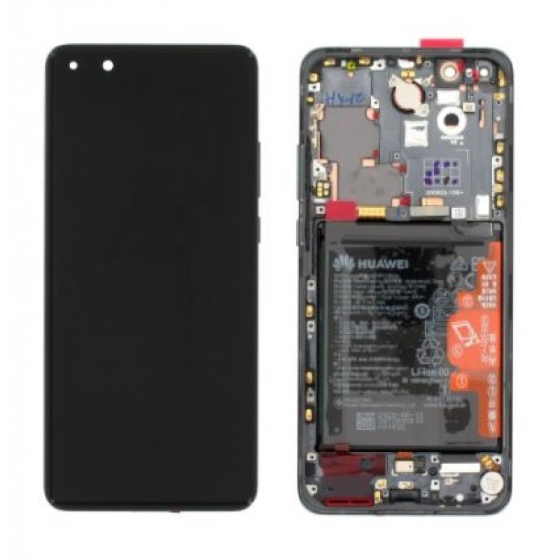 Huawei P40 Pro Lcd + Touch Preto Original C/Bateria