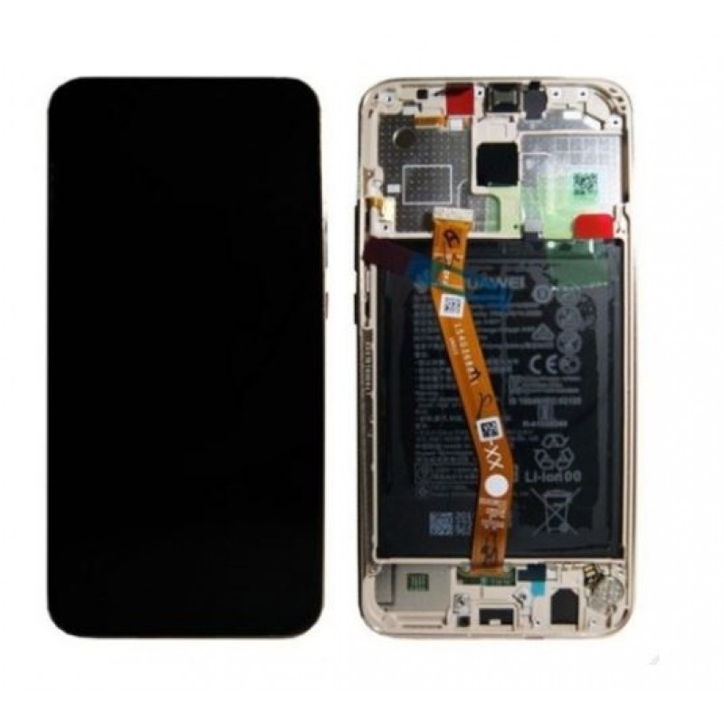 Huawei Mate 20 Lite Lcd + Touch C/ Frame Dourado Original