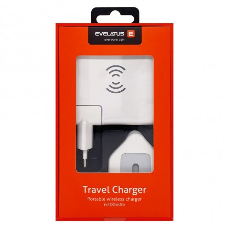 Adaptador de Carga Wireless Evelatus EWC06 White