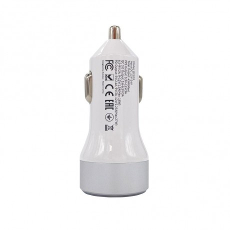 Adaptador de Viagem Evelatus QCC03 White