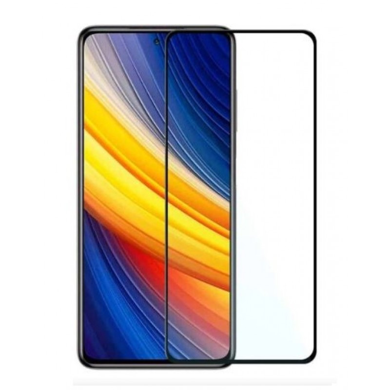 Xiaomi Pocophone X3 Pelicula 3D de Vidro Temperado Preto