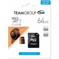 Cartão MICRO SD TEAM GROUP 64GB CLASS10 UHS-I SDXC