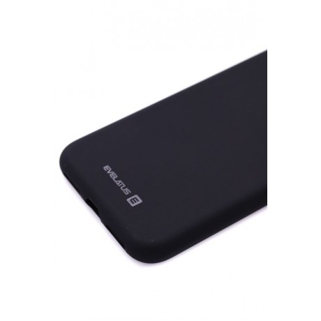 iPhone Xs MAX Capa de Proteção Evelatus Silicone Case Soft Touch TPU Black