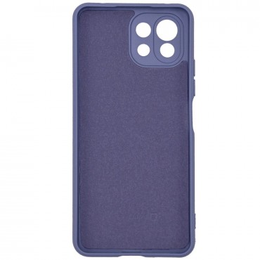 Xiaomi Mi 11 Lite/11 Lite 5G/11 Lite 5G NE Capa de Proteção Evelatus Nano Silicone Case Soft Touch TPU Blue Grey