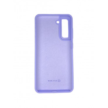 Samsung S21 FE Capa de Proteção Evelatus Premium Soft Touch Silicone Case Pale Purple